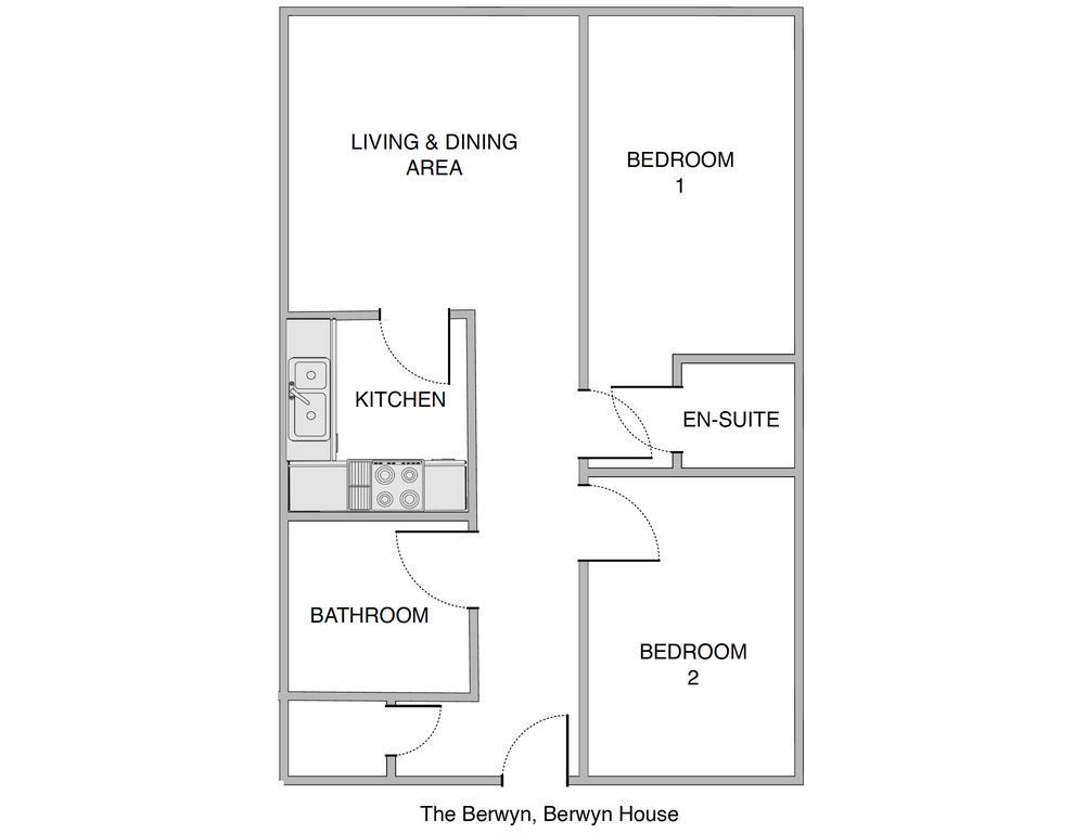 The Berwyn - Berwyn House Apartment Wrexham Bagian luar foto